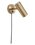 Nida - Lamp, Brass, 190 Cm Fabric Cord Home Lighting Lamps Wall Lamps ...