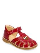 Sandals - Flat - Closed Toe Shoes Summer Shoes Sandals Red ANGULUS