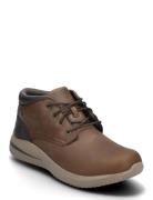 Mens Delson 3.0 - Brandis - Waterproof Snørestøvler Brown Skechers