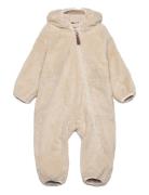 Wp Teddy Suit W Ears Outerwear Fleece Outerwear Fleece Suits Beige Mik...