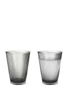 Gc Nouveau Vandglas 36 Cl Smoke 2 Stk. Home Tableware Glass Drinking G...