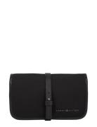 Th Nylon Travel Washbag Toilettaske Black Tommy Hilfiger