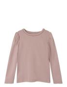 Nmfnigella Ls Slim Top Tops T-shirts Long-sleeved T-Skjorte Purple Nam...