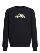 Jcomountain Logo Sweat Crew Neck Sn Jnr Tops T-shirts Long-sleeved T-S...