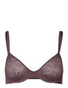 Unlined Demi Lingerie Bras & Tops Wired Bras Pink Calvin Klein