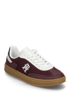 Th Heritage Sneaker Perf Low-top Sneakers Burgundy Tommy Hilfiger