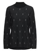 Val Thorens Logo Ls Top Tops Knitwear Jumpers Black Twist & Tango