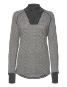 Voss Cashmere Mix Half Zip Sport Base Layer Tops Multi/patterned Kari ...