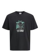 Jjvvg Ss Tee Styd Aw24 Tops T-Kortærmet Skjorte Black Jack & J S