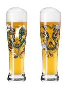 Brauchzeit Ölglas Vete 2-P Home Tableware Glass Beer Glass Multi/patte...
