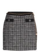 Yvonne Mix Denim Tweed Skirt Skirts Short Skirts Black GUESS Jeans