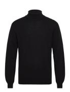 Eco Wool Thomas Knit Tops Knitwear Turtlenecks Black Mads Nørgaard