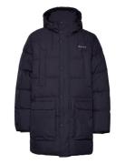 D2. Long Alta Down Jacket Foret Jakke Navy GANT