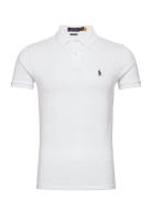 The Iconic Mesh Polo Shirt Tops Polos Short-sleeved White Polo Ralph L...