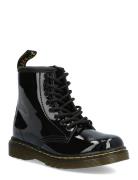 1460 T Black Patent Lamper Boots Støvler Black Dr. Martens