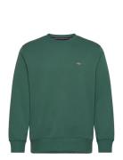 Reg Shield C-Neck Sweat Tops Sweatshirts & Hoodies Sweatshirts Green G...