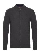 Mcs Full Zip Knit Port Arthur Tops Knitwear Full Zip Jumpers Grey MCS