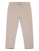 Elastic Waist Trousers Bottoms Trousers Beige Mango