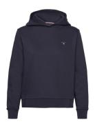 Reg Hoodie Tops Sweatshirts & Hoodies Hoodies Navy GANT