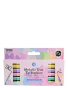 Metallisk Duo Tip Marker 6P Toys Creativity Drawing & Crafts Drawing C...