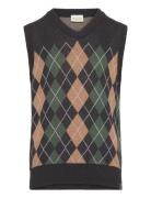 Slipover Ns Knit Tops Vests Navy Minymo