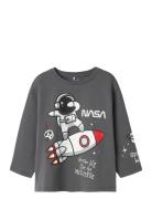 Nmmdalum Nasa Ls Nreg Top Nas Tops T-shirts Long-sleeved T-Skjorte Gre...