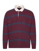 Anf Mens Knits Tops Polos Long-sleeved Burgundy Abercrombie & Fitch