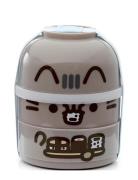Pusheen The Cat Foodie Clip Lock Stacked Bento Lunch Box With Cutlery ...