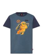 Lwtano 606 - T-Shirt S/S Tops T-Kortærmet Skjorte Navy LEGO Kidswear