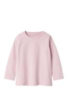 Nmfvibbi Ls Top Noos Tops T-shirts Long-sleeved T-Skjorte Pink Name It