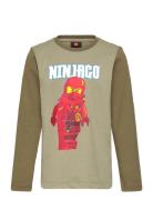 Lwtano 615 - T-Shirt L/S Tops T-shirts Long-sleeved T-Skjorte Green LE...