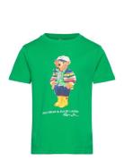 Polo Bear Cotton Jersey Tee Tops T-Kortærmet Skjorte Green Ralph Laure...