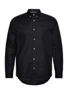 Core - Oxford Solid Tops Shirts Business Black Scotch & Soda