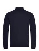 Eco Wool Thomas Knit Tops Knitwear Turtlenecks Navy Mads Nørgaard