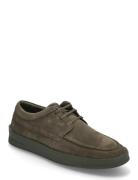 Biatom Lace Shoe Suede Loafers Flade Sko Khaki Green Bianco