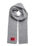 Saffa_Scarf Accessories Scarves Winter Scarves Grey HUGO