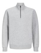 Jjebradley Sweat Half Zip Noos Jnr Tops Sweatshirts & Hoodies Sweatshi...