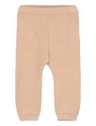 Pants Knit Bottoms Sweatpants Beige Huttelihut