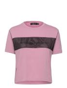 W Beam Top Tops T-shirts & Tops Short-sleeved Pink Sail Racing