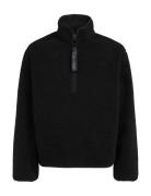 Half Zip Sherpa Tops Sweatshirts & Hoodies Fleeces & Midlayers Black C...