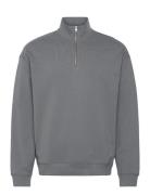 Durty244 Tops Knitwear Half Zip Jumpers Grey HUGO