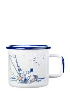 Moomin Enamel Mug Home Meal Time Cups & Mugs Cups White MUMIN