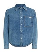 Regular Denim Shirt Tops Shirts Denim Shirts Blue Calvin Klein Jeans