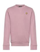 Crew Neck Sweatshirt Tops Sweatshirts & Hoodies Sweatshirts Pink Lyle ...