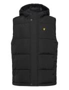 Padded Hooded Gilet Foret Vest Black Lyle & Scott