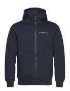 Bowman Logo Zip Hood Tops Sweatshirts & Hoodies Hoodies Navy Sail Raci...