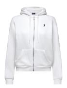 Fleece Full-Zip Hoodie Tops Sweatshirts & Hoodies Hoodies White Polo R...