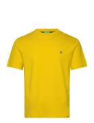 T-Shirt Tops T-Kortærmet Skjorte Yellow United Colors Of Benetton