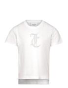 Tonal Diamante Tee Tops T-Kortærmet Skjorte White Juicy Couture