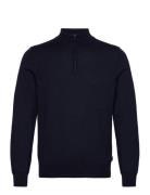 Ebenji Tops Knitwear Half Zip Jumpers Navy BOSS